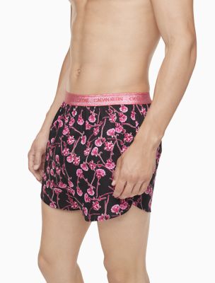 Calvin Klein Olá Kitty Boxers, Boxers De Algodão Sexy 4 Pcs