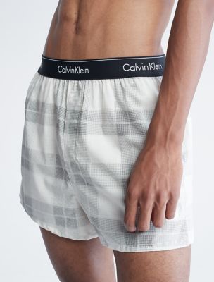 Calvin Klein Modern Cotton Stretch Holiday Textured Plaid Boxer