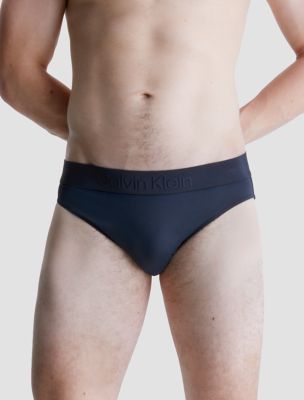 Men Navy Print Brief