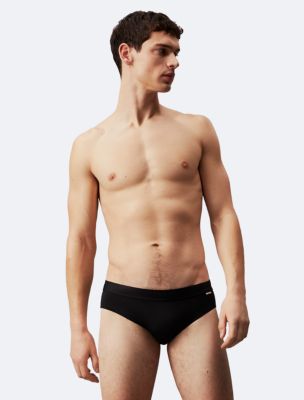 Calvin Klein Men's 7 Ombre Stripe Swim Trunks, Created For Macy's In Black, ModeSens