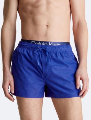 Double Waistband Swim Shorts