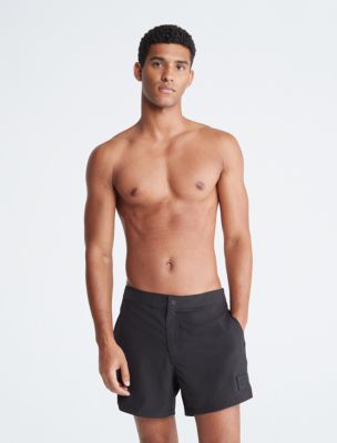 Plain black swimshort for mens