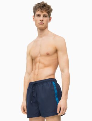 calvin klein logo tape swim shorts