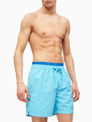 calvin klein double band swim shorts