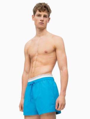 calvin klein double band swim shorts