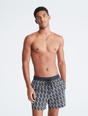 Allover Monogram Logo Swim Shorts