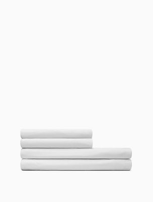 Calvin Klein Home Modern Cotton Body Sheet Set (White, Queen