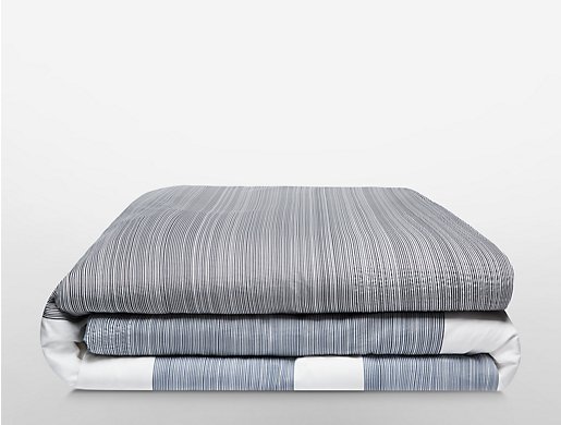 Pinstripe Pucker Duvet Cover Calvin Klein