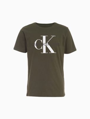 Calvin Klein Calvin Klein Boys Monogram Logo Crewneck T-Shirt