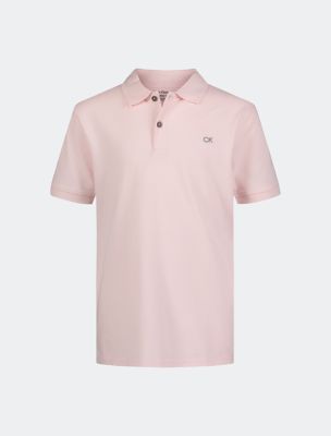 Little Boys Solid Micro Pique Polo Shirt, Pink Frost