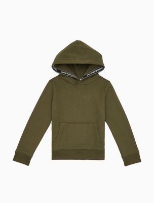 calvin klein tape hoodie