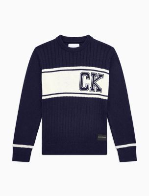 calvin klein colorblock sweater