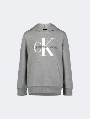 Gray calvin klein hoodie sale