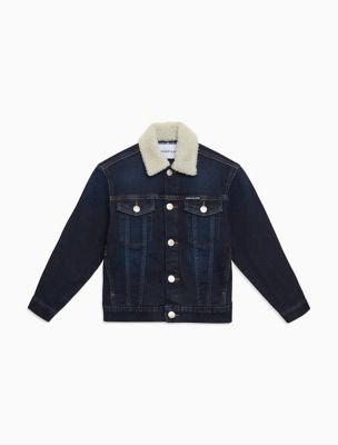 calvin klein sherpa denim jacket