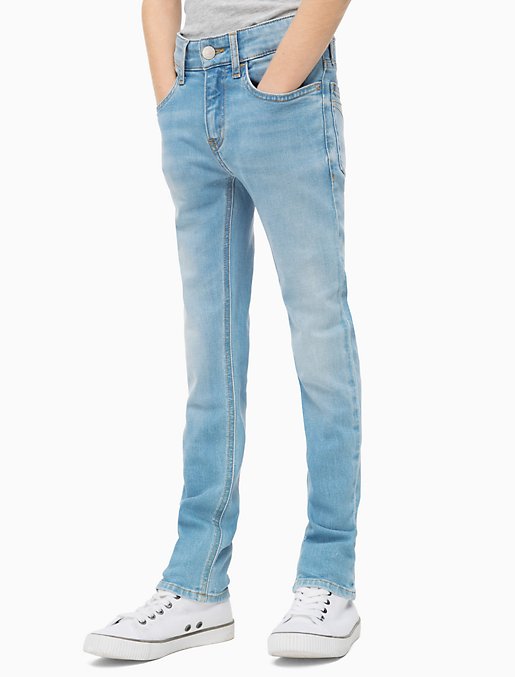 Boys Slim Fit Light Blue Jeans Calvin Klein