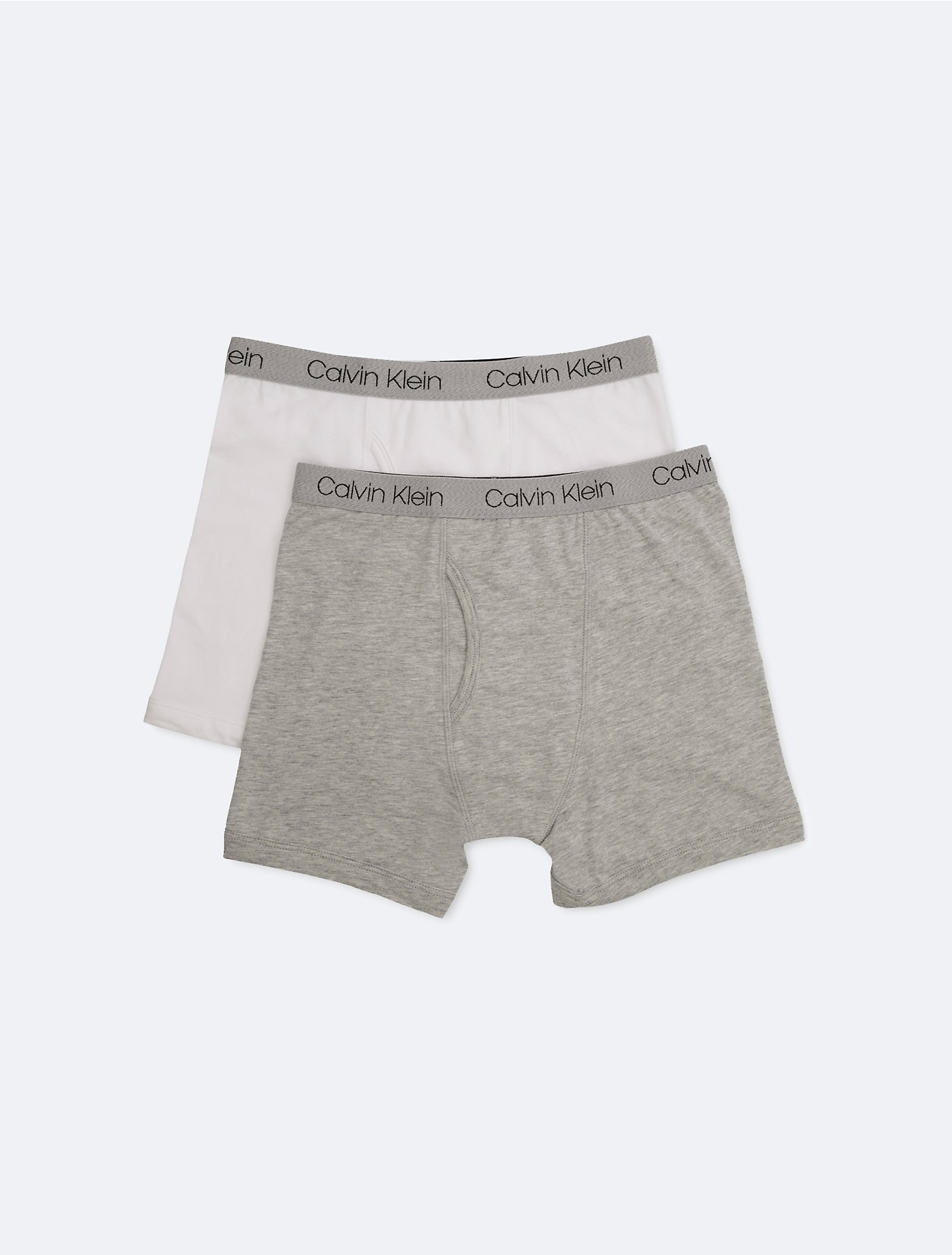 2--Pack Calvin Klein Big Boys Cotton Stretch Logo Boxer Briefs