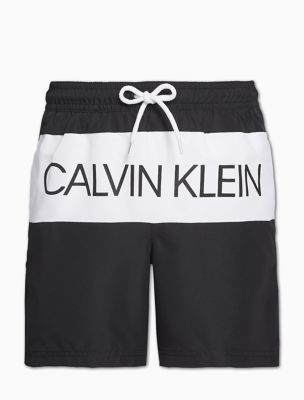 calvin klein grey swim shorts