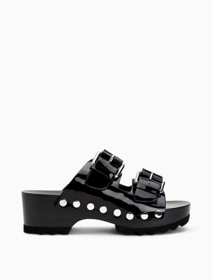 calvin klein leather sandals