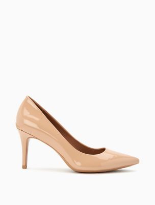 calvin klein tan pumps