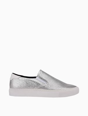 calvin klein black slip on sneakers