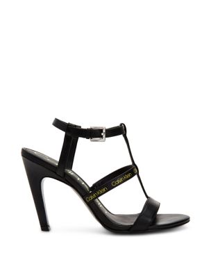 calvin klein logo heels
