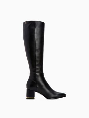 calvin klein tall black boots