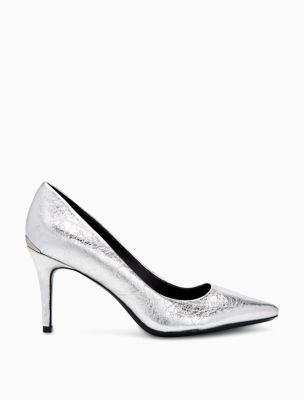 calvin klein leather pumps