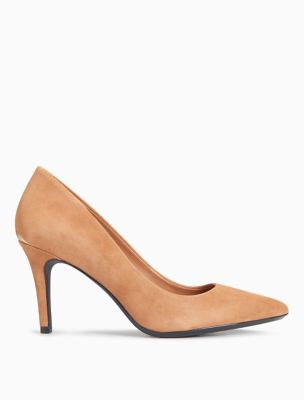 calvin klein suede heels