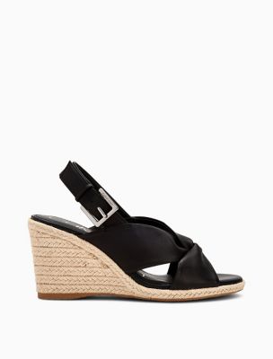 calvin klein leather sandals