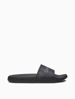 calvin klein slides black