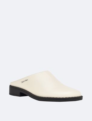 Calvin klein on sale white mules