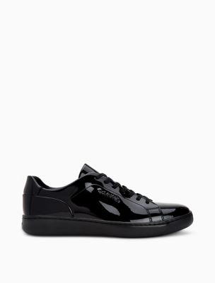 calvin klein black patent shoes