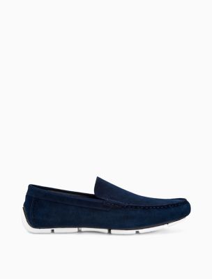 calvin klein blue loafers