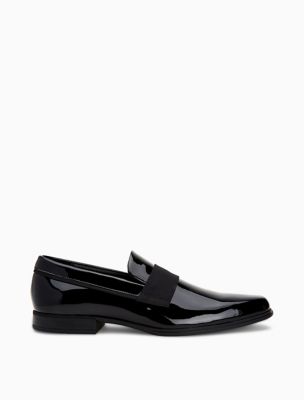 calvin klein patent leather loafers
