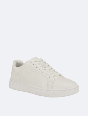 Calvin klein white shoes men on sale