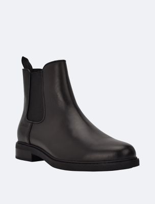 Calvin klein deals men's boots leather