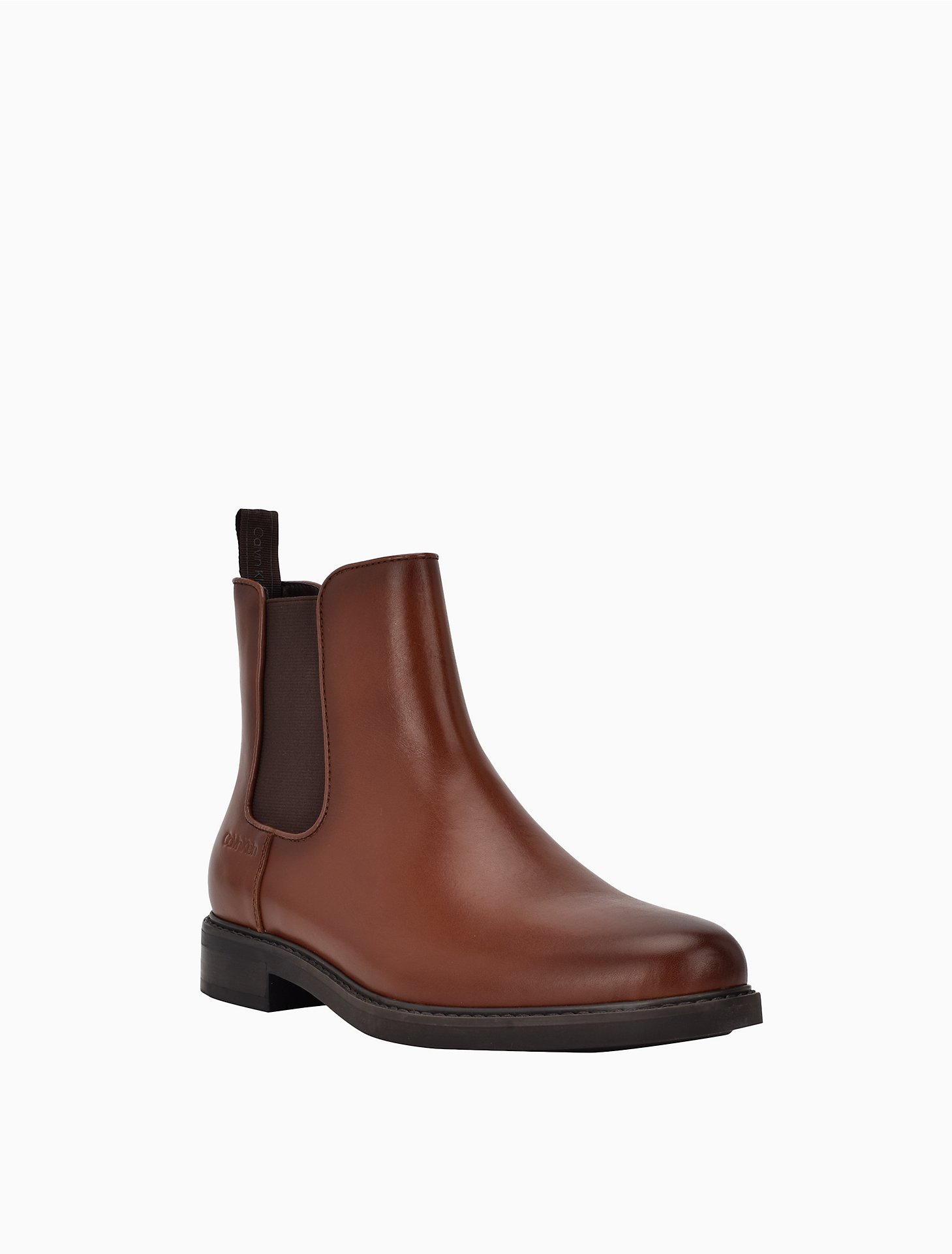 Descubrir 38+ imagen calvin klein brown leather boots