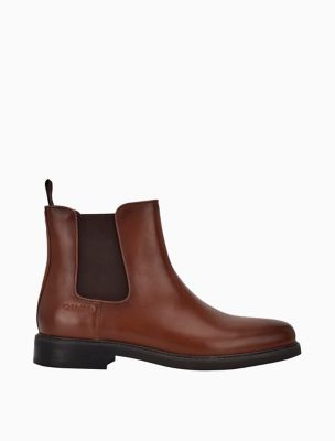 Fenwick Leather Boot, Cognac