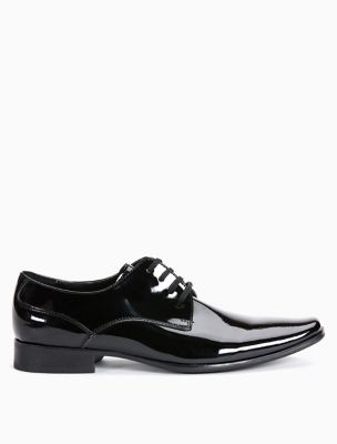 calvin klein black patent shoes
