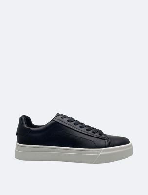 Calvin klein men's berke brushed hot sale leather sneaker