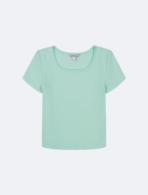 Girls Square Neck Baby Tee | Calvin Klein® USA