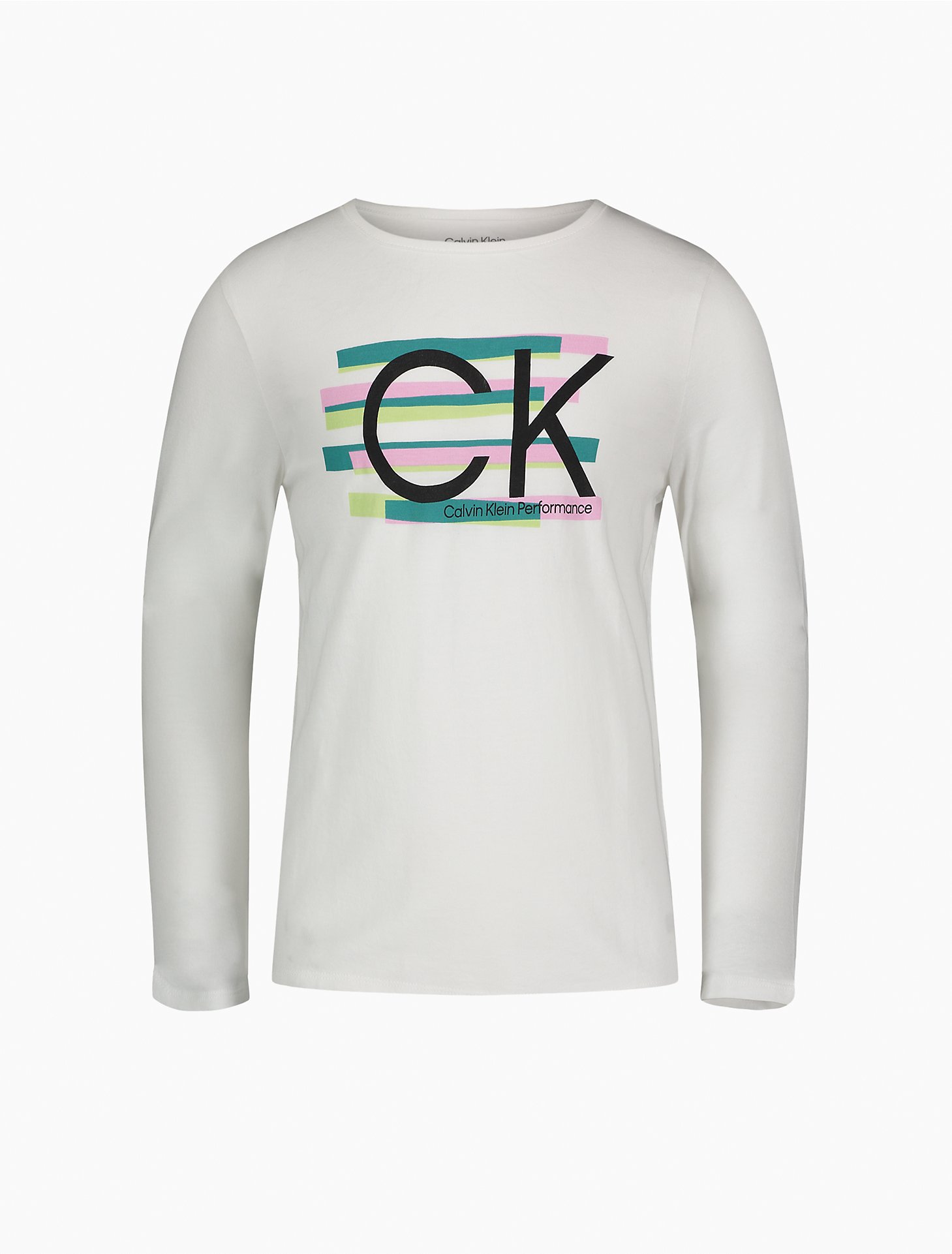 sturen Goed gevoel Gedragen Girls Performance Tape Logo T-Shirt | Calvin Klein® USA