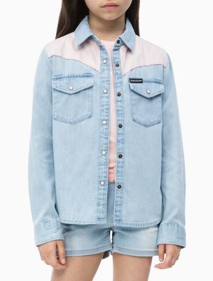 calvin klein jean shirt womens