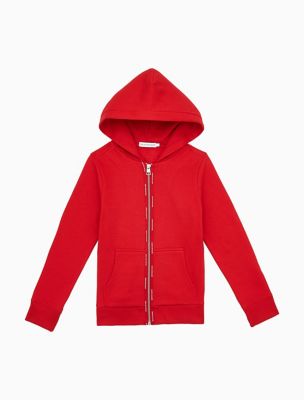 womens logo tape zip up hoodie