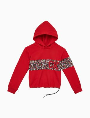 calvin klein all over print hoodie