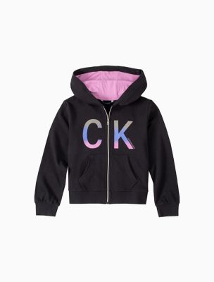 grey calvin klein zip hoodie