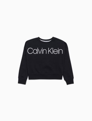 calvin klein performance logo relaxed sweatshirt