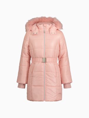 Calvin klein discount puffer jacket pink