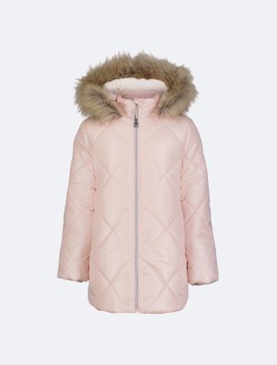 Girls Quilted Puffer Jacket Calvin Klein