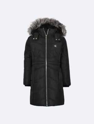 Girls Hooded Puffer Jacket Calvin Klein